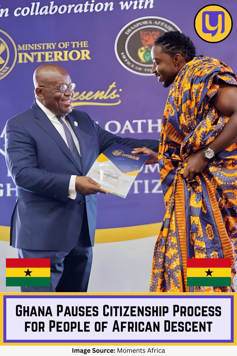 Ghana Pauses Citizenship Process for People of African Descent