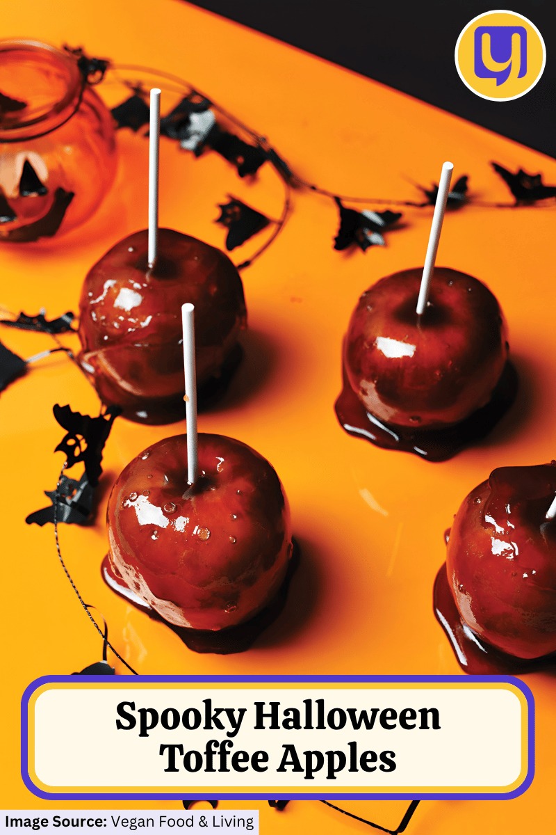 Spooky Halloween Toffee Apples