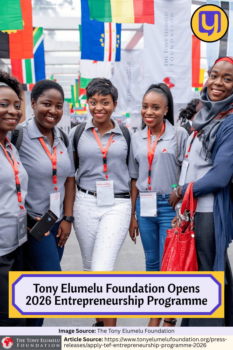 Tony Elumelu Foundation Opens 2026 Entrepreneurship Programme