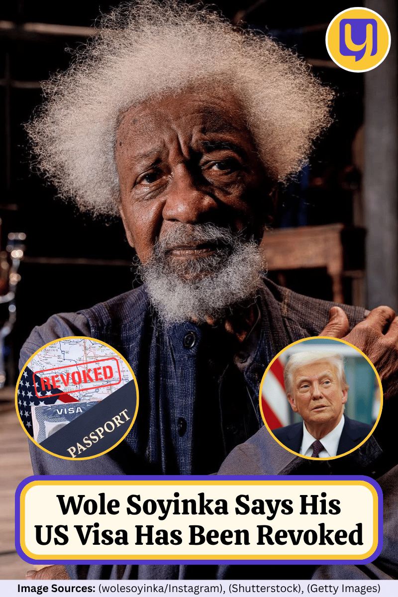 Wole Soyinka Says His US Visa Has Been Revoked